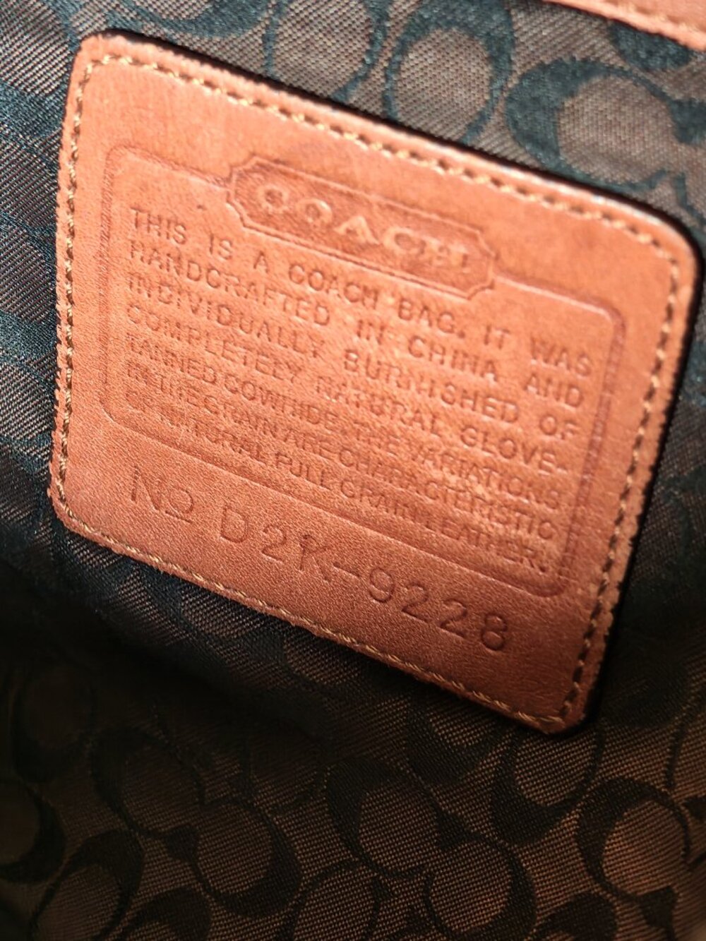 Vintage Coach Leather Ergo Hobo Shoulder Bag — Tan/Caramel - Picture 3 of 4